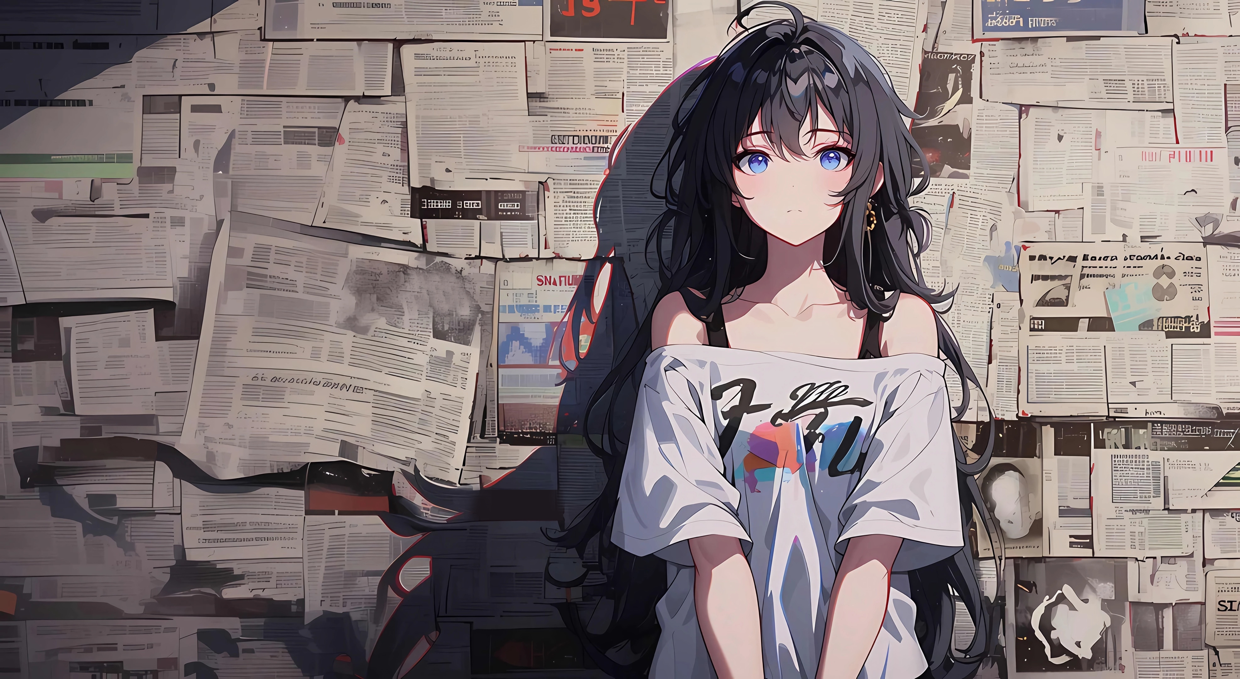 二次元少女动漫插画