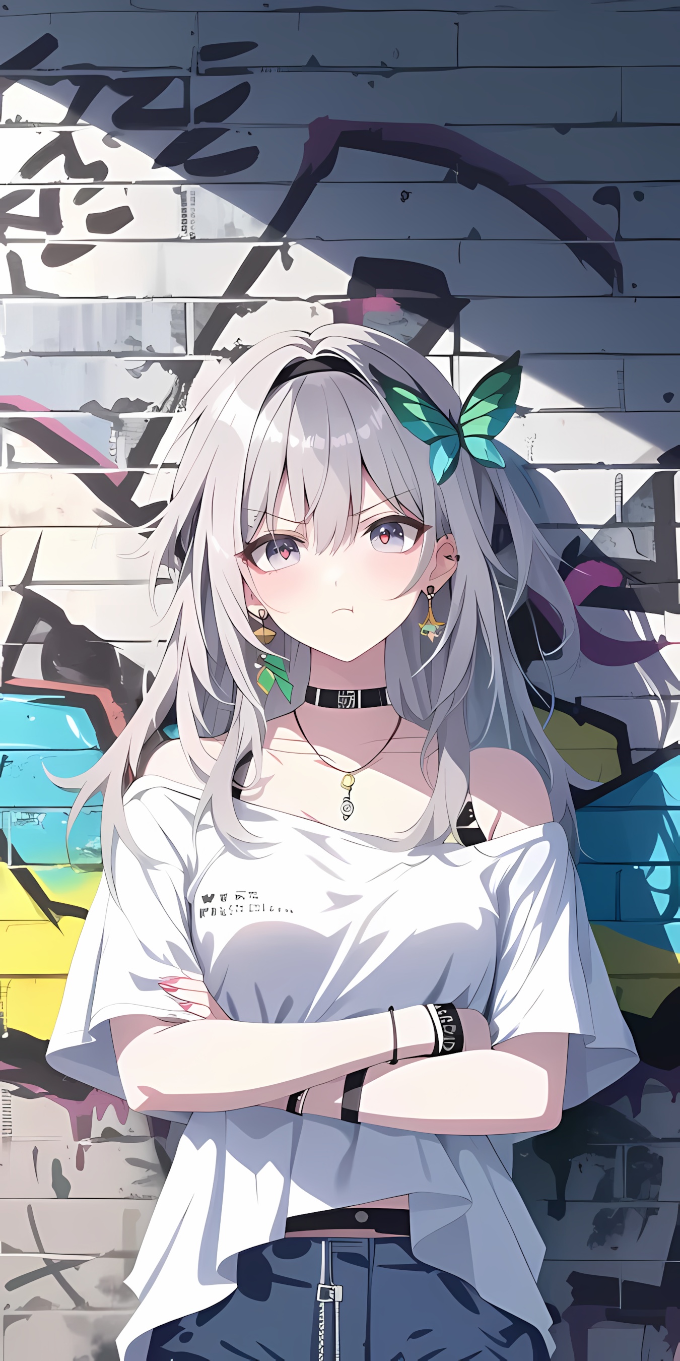 二次元涂鸦少女